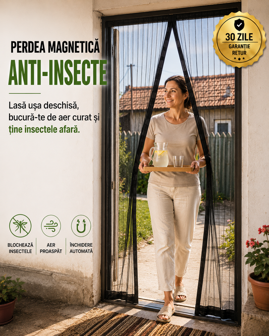 Perdea Magnetiă Anti-Insecte