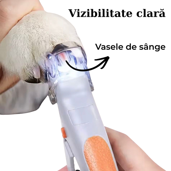 Unghieră LED cu Lupă 5X pentru Câini şi Pisici