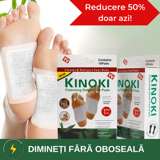 Set 10 plasturi - KinokiDetox - Curățare și relaxare | 1+1GRATIS