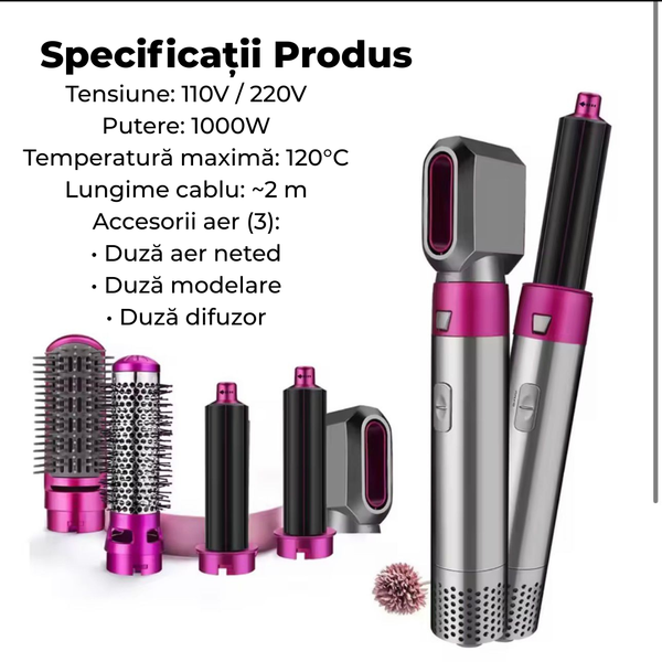 Glamson 5X - Perie Electrică 5 in 1